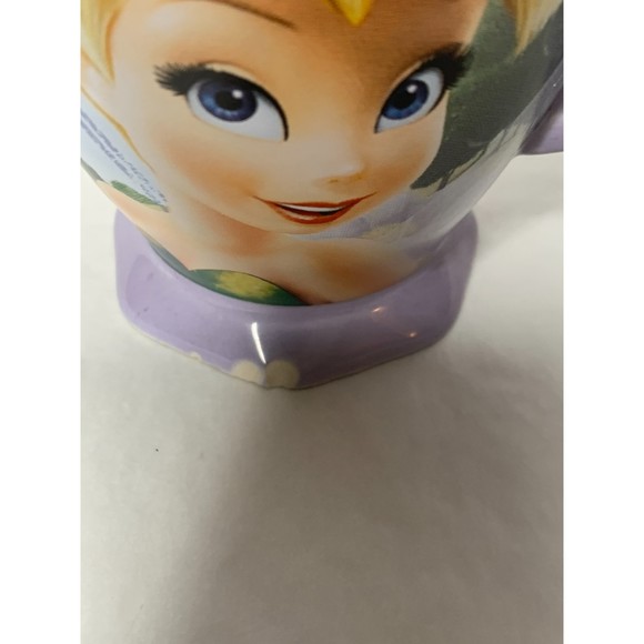 Disney Store Tinker Bell Fairy Tink 3D Ceramic Red coffee Mug Cup 16 oz - Picture 11 of 13